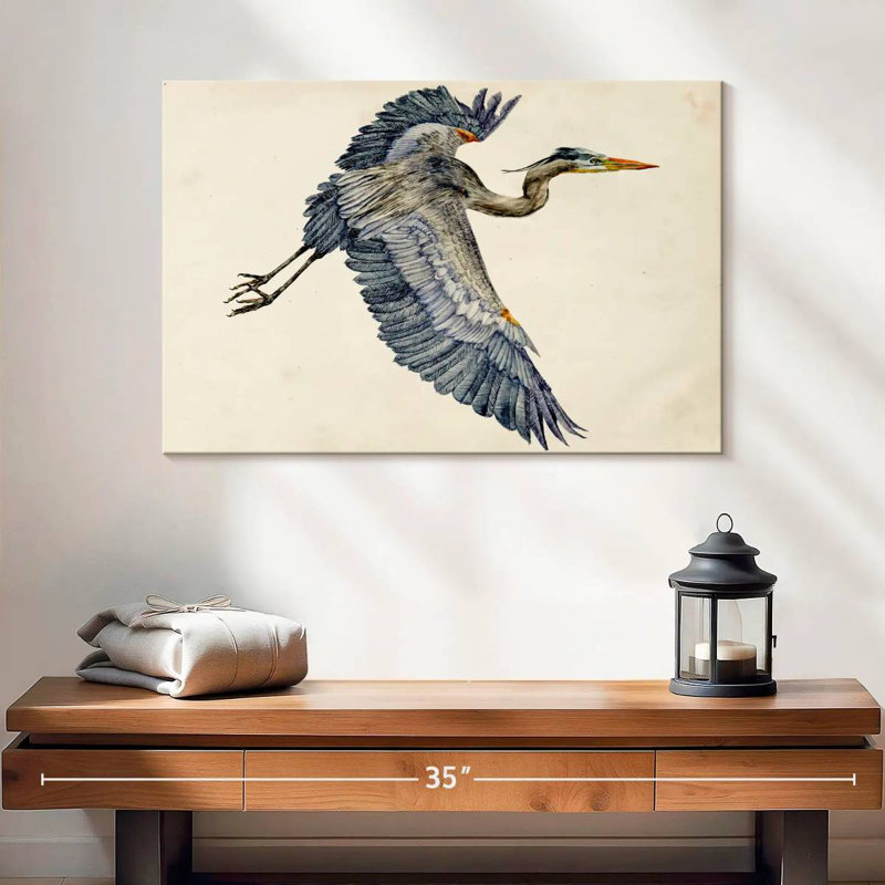 Brampt Blue Heron Rendering IV, 16" H x 24" W