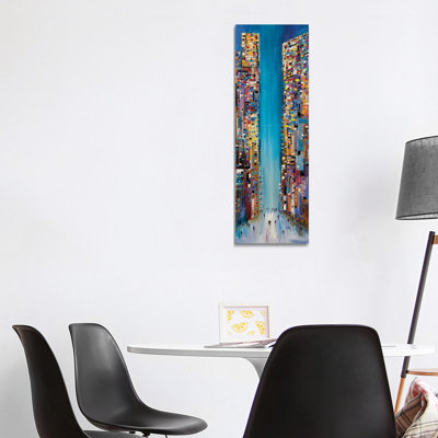 City Expression by Ekaterina Ermilkina - Panoramic Painting on Canvas