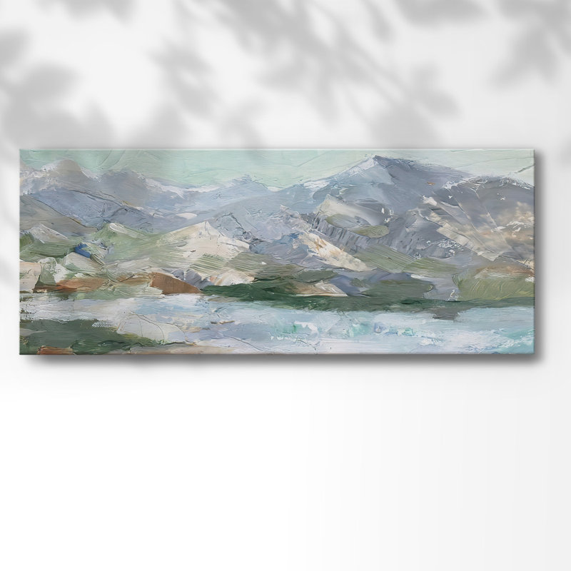" Pastel Mountain View I ", 24" H x 60" W x 1.5" D