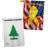 Double Sided 40'' H x 28'' W Polyester Independence Day House Flag