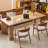 Burlywood Rectangular Solid Wood Writing desk-664393518