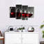 Red Wine Row - Ensemble de 4 toiles tendues-111057551