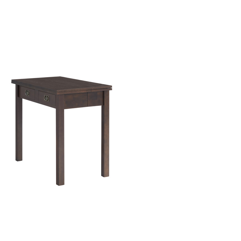 Espresso Wood Extendable Dining Table with Leaves