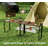 Folding Desk No Assembly Required, 39.4 Inch Writing Computer Desk Space Saving Foldable Table Simple Home Office Desk,Brown