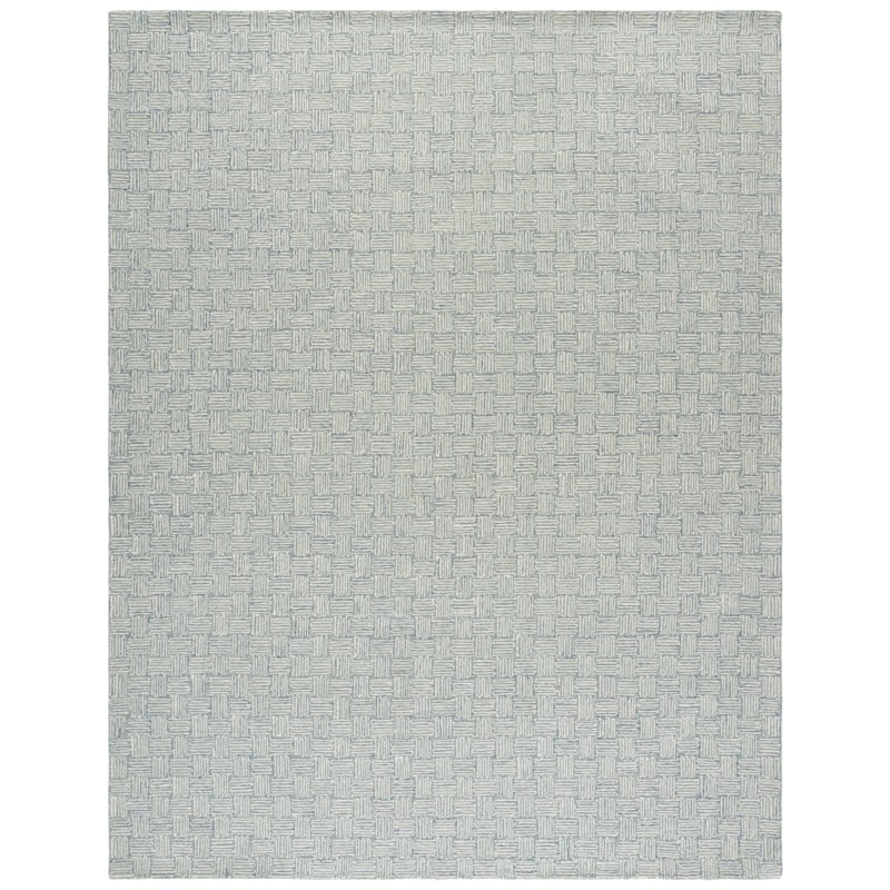 Tapis gris / ivoire Micro-Loop 537, Rectangle 8 pi x 10 pi