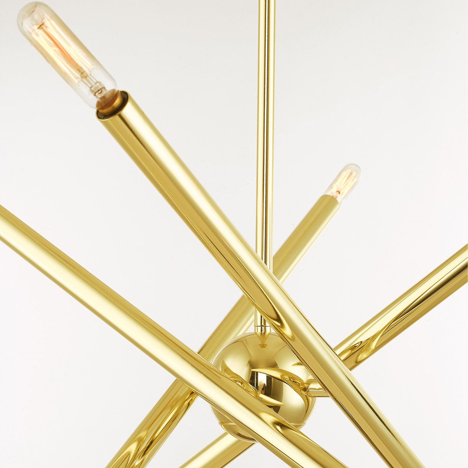 Poco 8 - Light Dimmable Sputnik Chandelier, Polished Brass