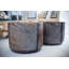 Wildebeest Hide Round Ottoman