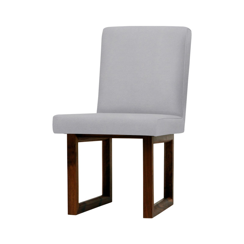 C2 W 17.5'' H Upholstered Side Chair, Dove Gray Velvet
