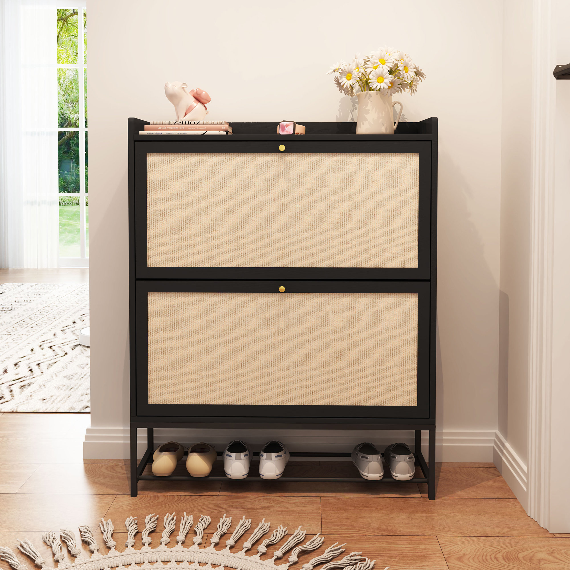 Bay Isle Home™ 20 Pair Shoe Storage Cabinet & Reviews | Wayfair