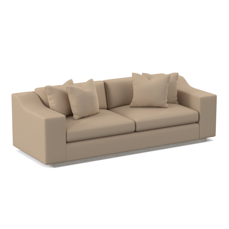 Barrett Sofa, Bisque, Filigree Ivory 100% Polyester