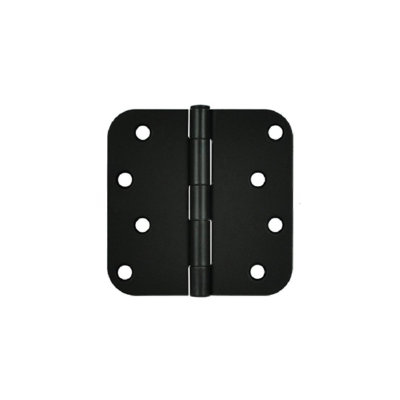 Charnière à rayon 4 po x 4 po x 5/8 po Deltana S44R51B; finition noire mat