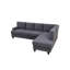 Ensemble de salon 2 pièces gris foncé-605722867