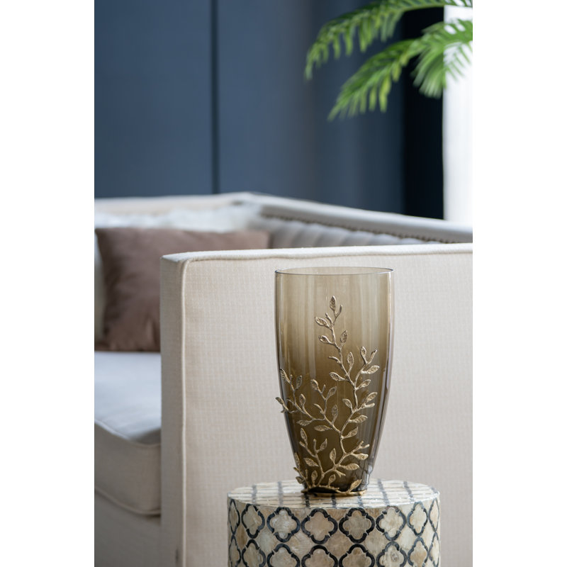 Ilhana Table Vase, 14.8" H x 8.5" W x 7.8" D