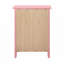 Table de chevet rose