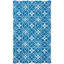 Tapis bleu crocheté à la main Westphalia-16761938
