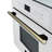 Oliena Espresso White 30 Inch Built-In Microwave Convection Oven, 1.6 cu.ft., 1000W/1750W