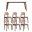 Modern Simple Exquisite Rock Slab Dining Table Set