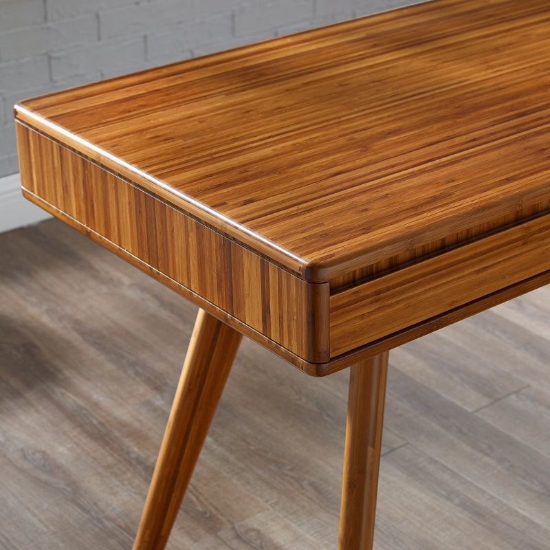 Bureau en bois massif Lacey, Ambre