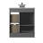 Braylen 35.88 " W Freestanding Standard Single Vanity Bathroom Vanity With Ceramic Top-997595001