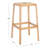Bluebelle Counter Stool with Solid Wood Frame-847858308-877019601