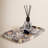 Guein Rectangle Natural Marble Tray,Calacatta Viola