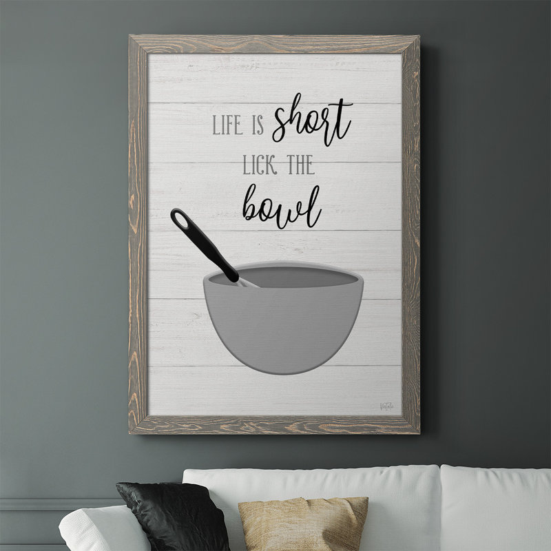 Harriette Lick The Bowl, reproduction d'art sur toile, H 37,5 po x l 27,5 po x P 1 po, gris