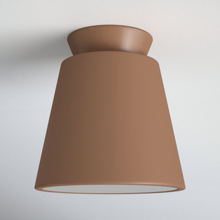 Logan Single Light Ceramic 7.75'' H X 7.5'' W LED Flush Mount