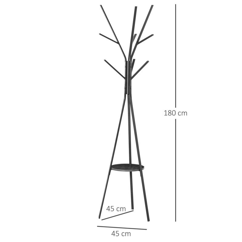 Freestanding 8 - Hook Coat Rack