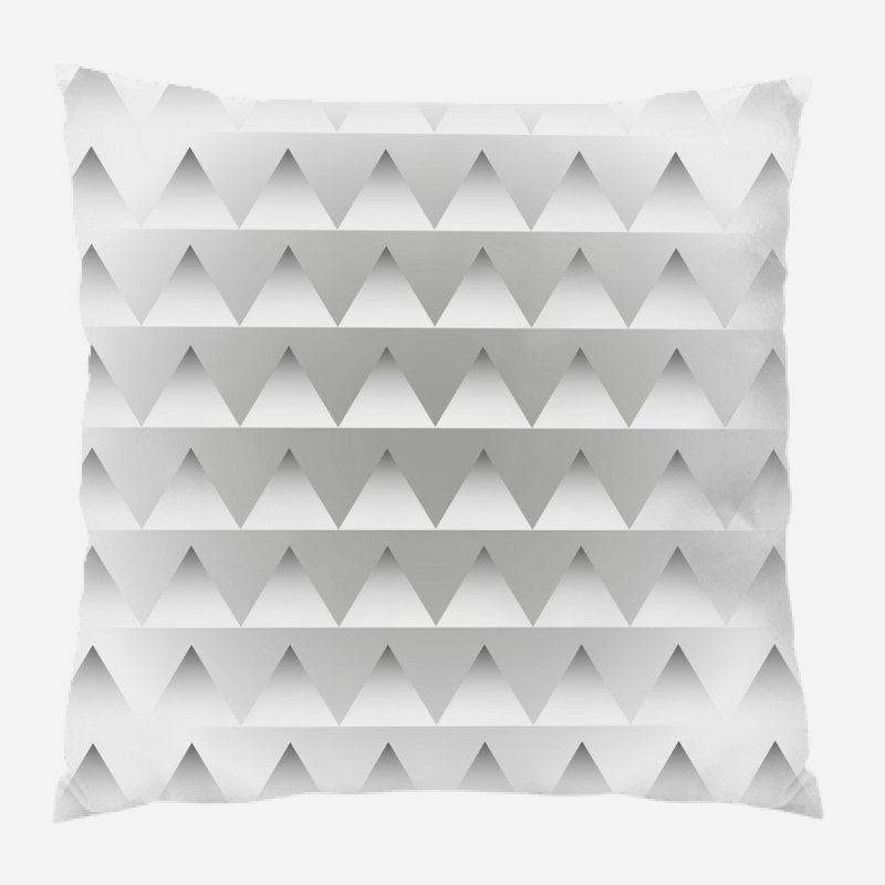Reversible Throw Pillow, Indoor, Gray