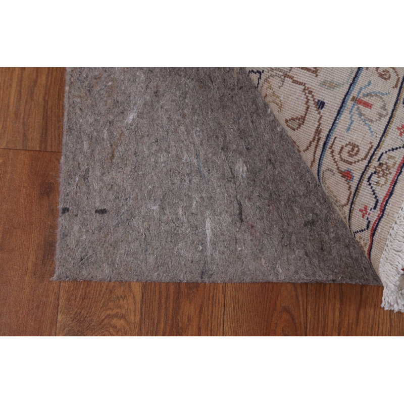 Tapis persan traditionnel en laine Kashan noué à la main 7 x 10