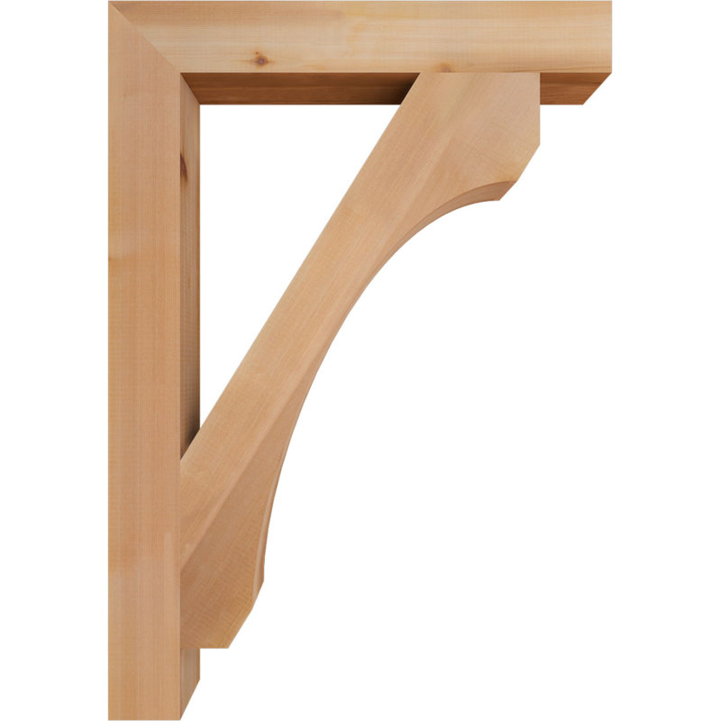 Support en bois rustique Legacy Block, Cèdre rouge, Lisse, H 40 po x l 3,5 po x P 28 po
