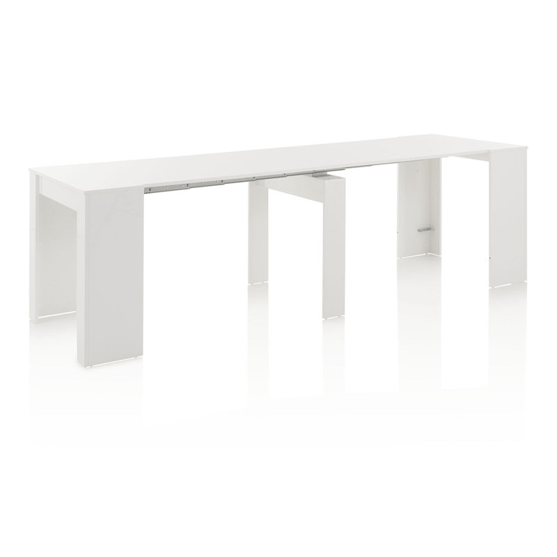 Abdinasir Dining Table, Gloss White