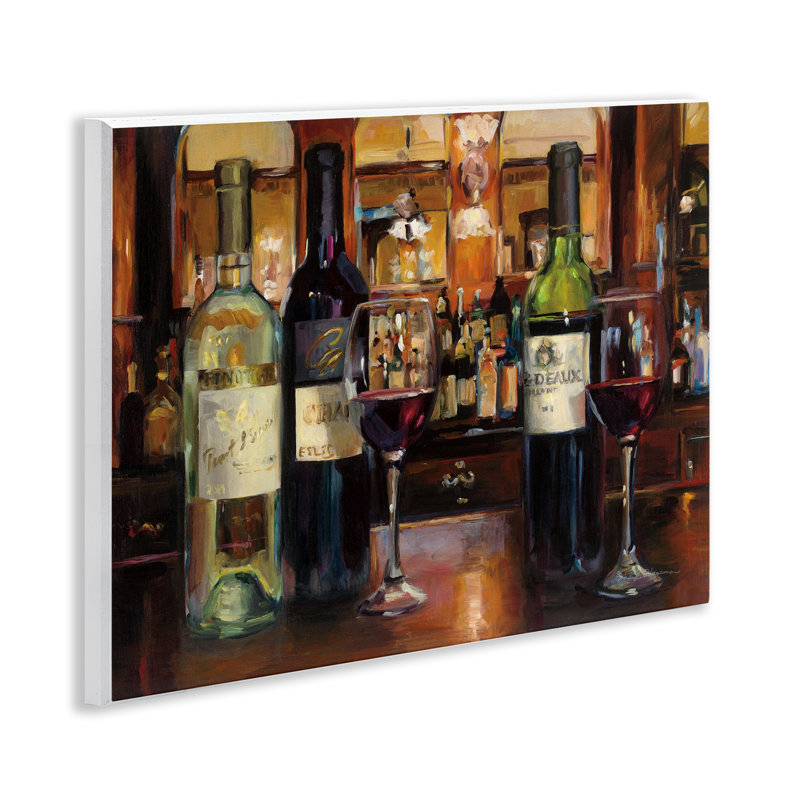 Art mural "Reflection of Wine Bottles" par Marilyn Hageman