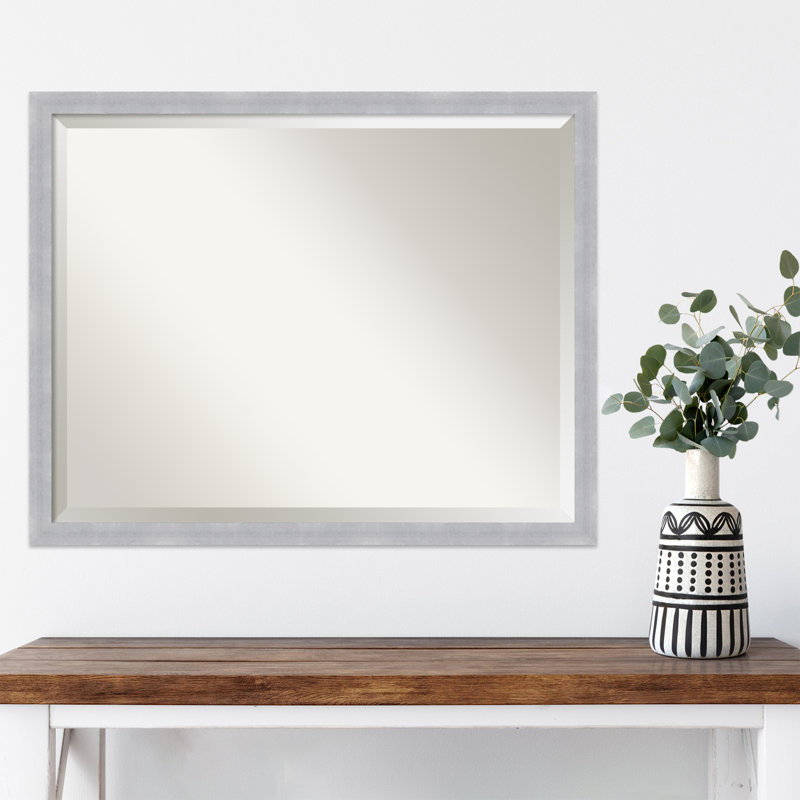 Hoyer Flat Wall Mirror, 24" x 30", White