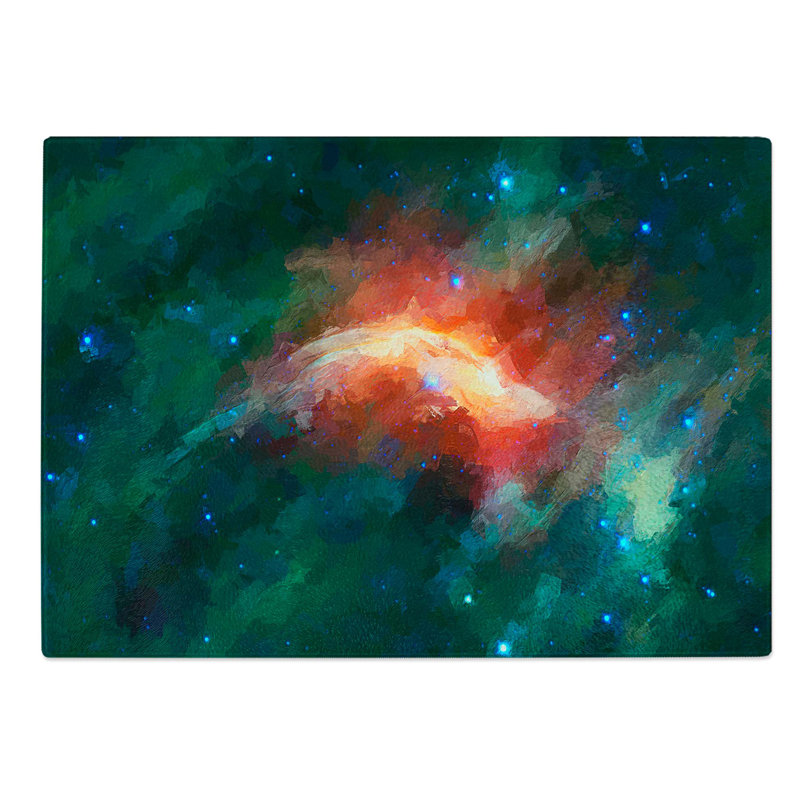 Tempered Glass out of Space Vol.37 Chopping Board, 28.5 cm W x 20 cm L
