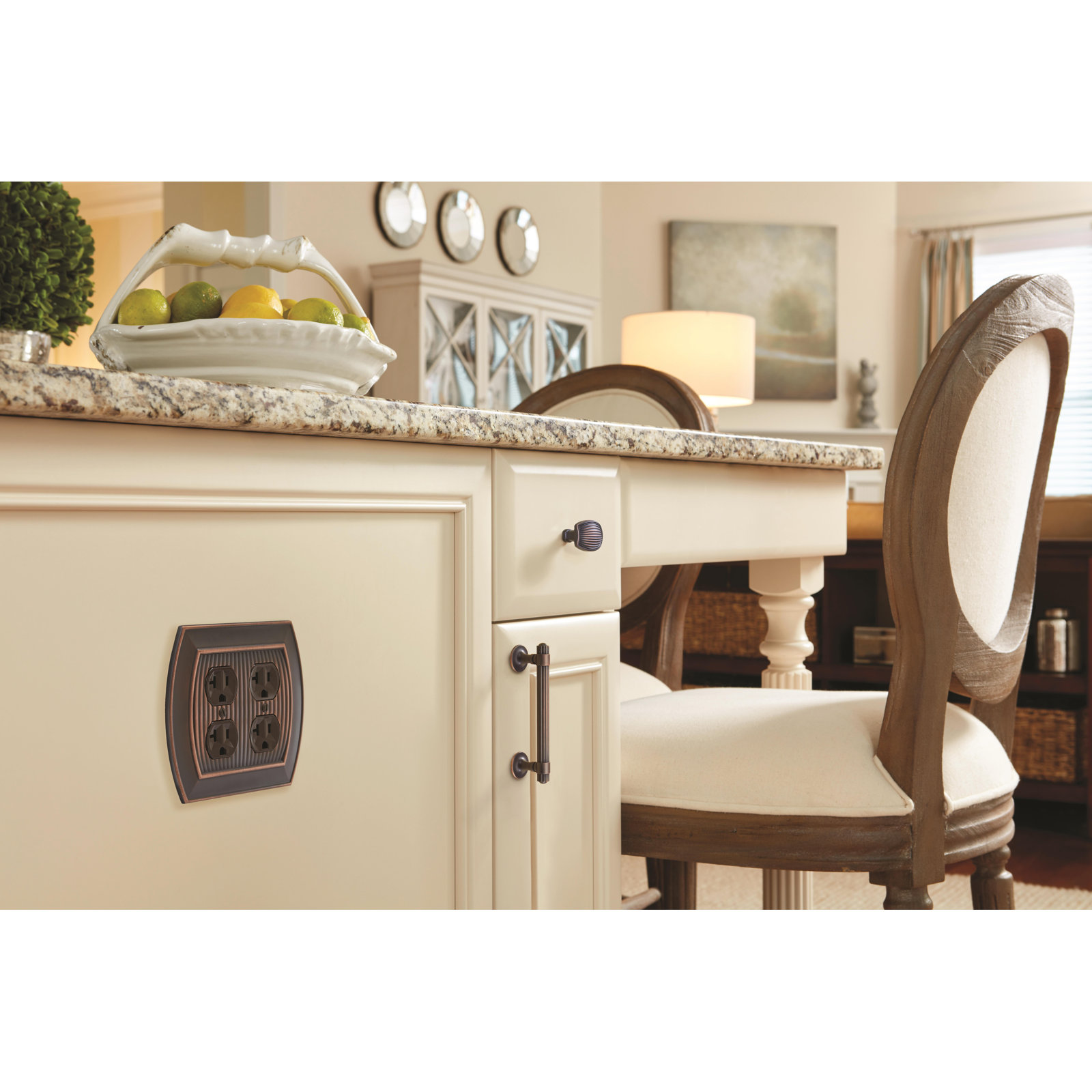 Sea Grass Bar Cabinet Pull, Oil Rubbed Bronze, 5.06"