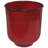Keirstyn Round Metal Outdoor Planter Pot - 11" x 11" x 12" - Red - Set of 4-785146527-785146524