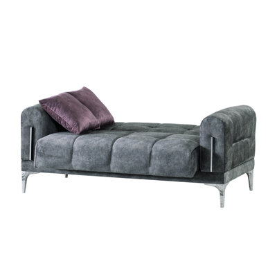 Moda 63 in. Fabric Upholstered 2-Seater Loveseat
