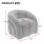 Fauteuil d'appoint pivotant de style moderne entièrement rembourré Aunna-1733021833
