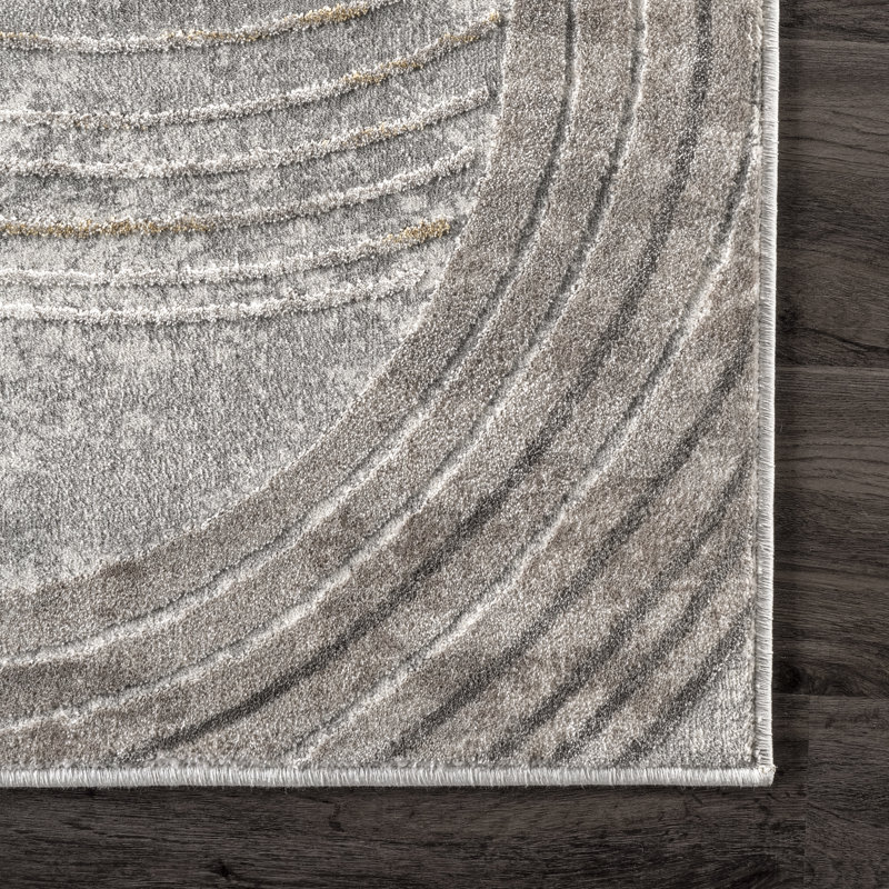 Tapis beige / gris Agbogla, Rectangle 9 pi x 12 pi