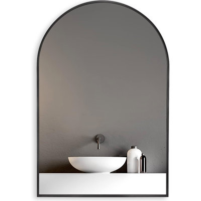 Metal Arch Barhroom mirror