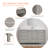 Tiberiu 60'' Single Bathroom Vanity with Engineered Marble Top-1268015381