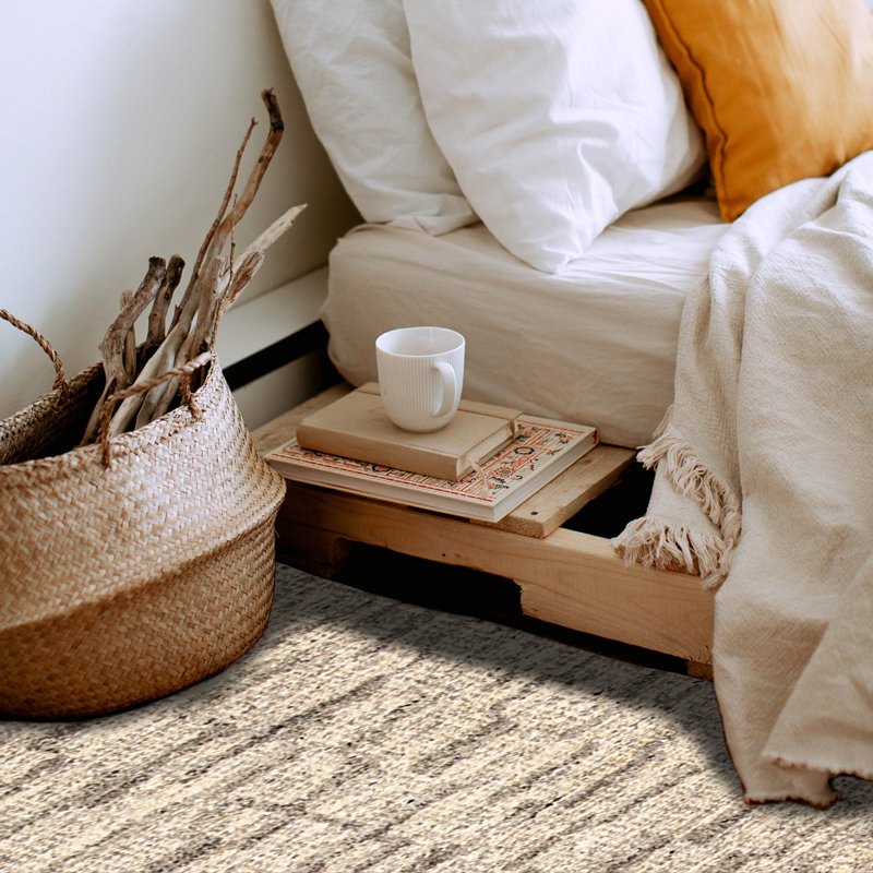 Tapis crème unique 5 pi 0 po x 8 pi 0 po Tangier