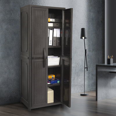 Asmar 1 Piece Plastic Single Storage Cabinet ( 71.85 " H x 27.96 " W x 17.72 " D)