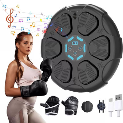 Smart Bluetooth Boxing Machine - Pad d'entraînement mural pour enfants et adultes, à la maison et au bureau