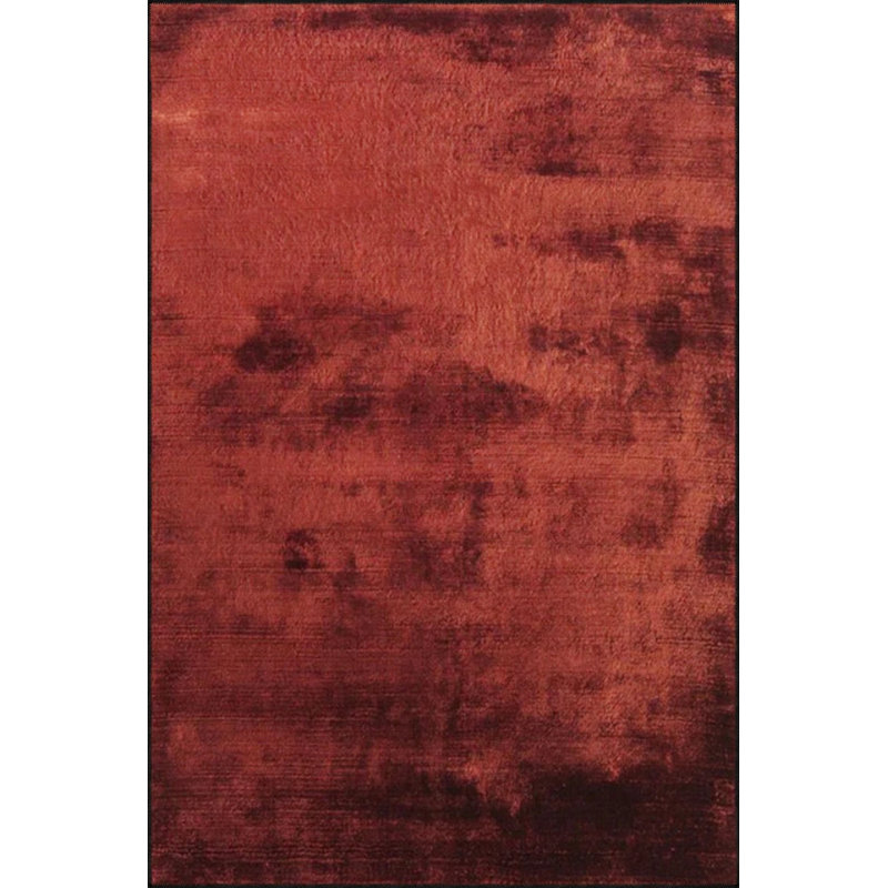 Creative Red Colorful Patterned Decorative Carpet, Rectangle 4'8" x 6'7"