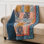 Greenland Home Fashions Tangier Bohemian Patchwork Reversible Cotton Throw Quilt, 50 x 60 Inches
