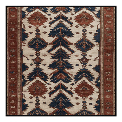 Tapis brun lavable à la machine
