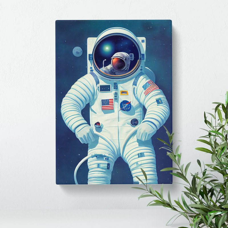 Astronaut In Space No.1 - Wrapped Canvas, 76cm H x 50cm W x 3cm D