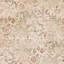 Tapis de couloir d'intérieur floral tissé à la machine ivoire 7 pi